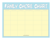 Big Family Chore Chart