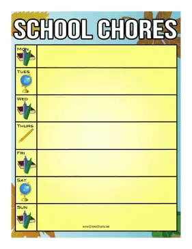 Classroom Activities Chore Chart