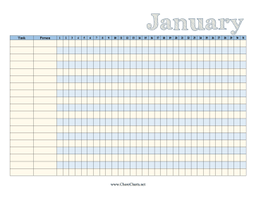 January Chore Chart
