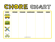 Before School Chore Chart