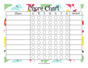 Butterfly Reward Chore Chart