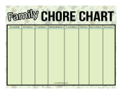 Outdoor Family Chore Chart