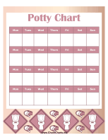 Potty Chart for Girl