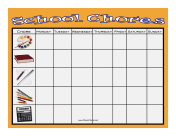 School Chores Chore Chart