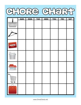 Around the Home Chore Chart