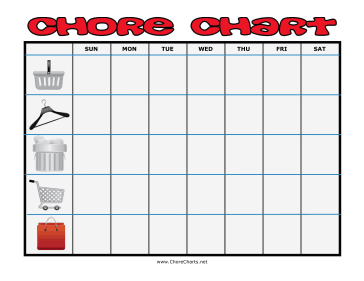 Basic Household Chore Chart