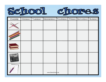 Classroom Chore Chart