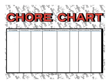 Cleaning Staff Chore Chart