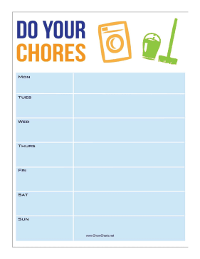 Do Your Chores Chore Chart