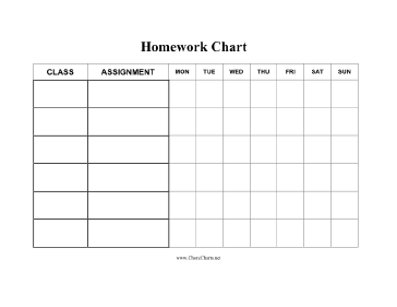 Homework Chart