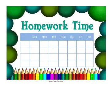 Homework Chore Chart