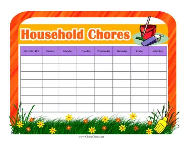 Household Chore Chart