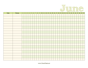 June Chore Chart