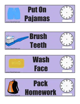 Nighttime Routine Schedule