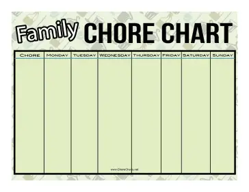 Outdoor Family Chore Chart