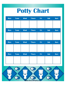 Potty Chart for Boy