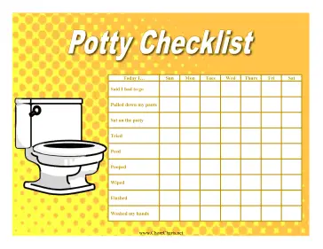 Potty Checklist