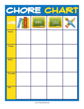 School Chore Chart