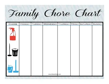 Scrubbing Family Chore Chart