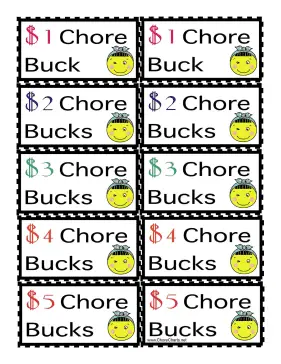 Winking Face Chore Bucks