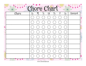 Bird Doodle Reward Chore Chart