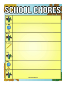 Classroom Activities Chore Chart