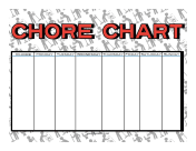 Cleaning Staff Chore Chart