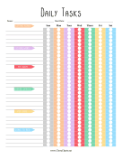Daily Tasks By Subject