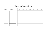 Family Chore Chart