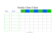 Family Chore Chart
