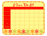 Preschool Chore Chart