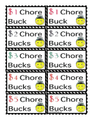 Winking Face Chore Bucks